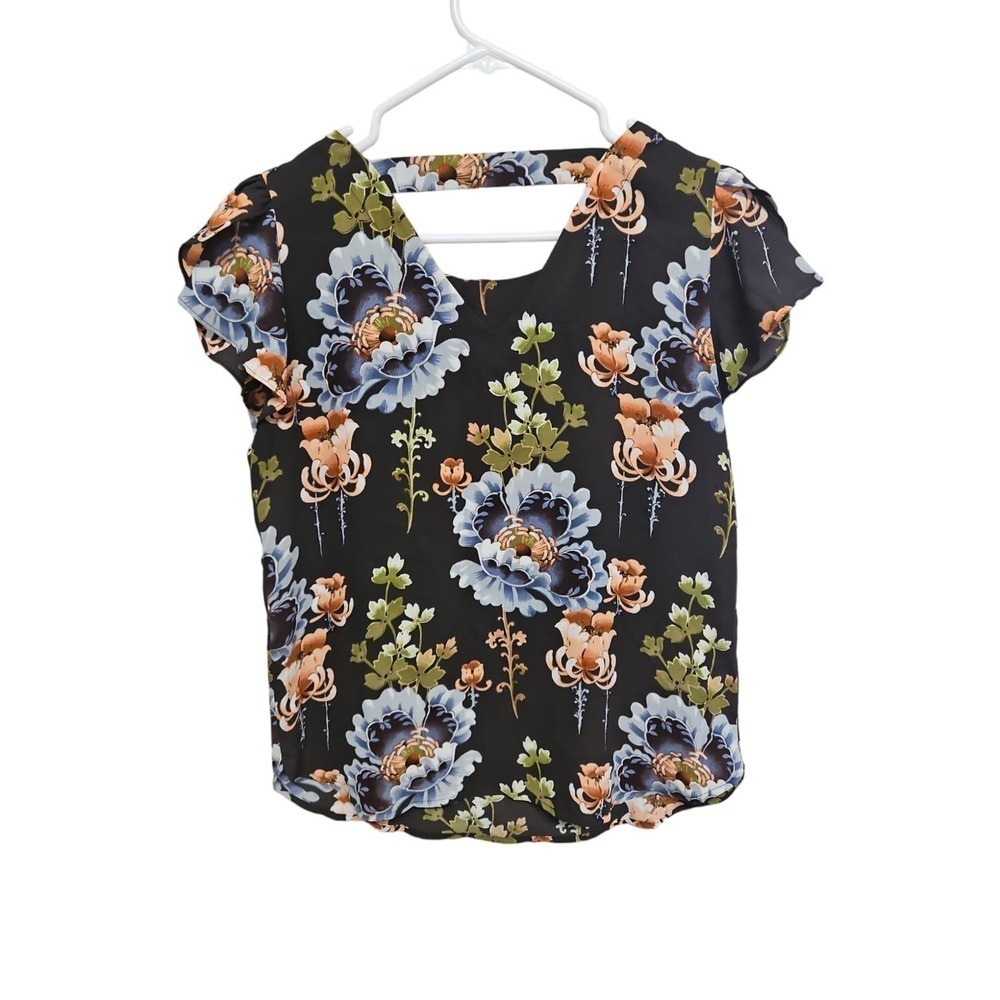 Loft Women's Floral Blouse Sz XS - Picture 2 of 5